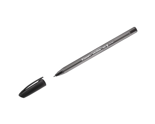 Ручка шар. черная 0,7 мм, Luxor "InkGlide 100 Icy" трехгранная