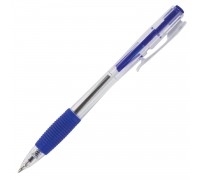Ручка шар. авт. синяя 0,7 мм, Staff  с грипом, корпус прозрачный