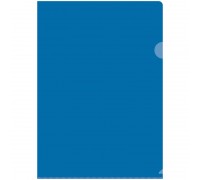 Папка-уголок А4, 150 мкм, синяя OfficeSpace