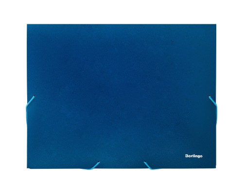 Папка-короб на резинке 30 мм, 700 мкм, синяя Berlingo