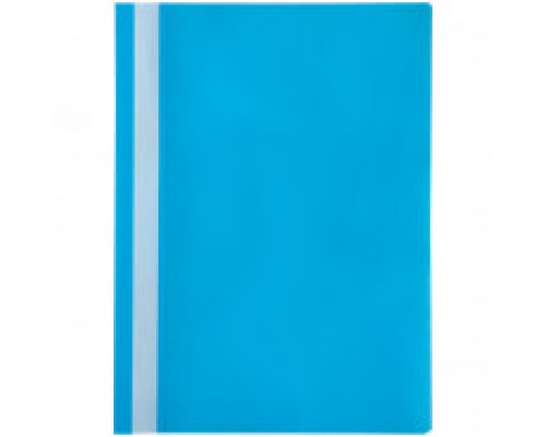 Скоросшиватель пластик А4, 120 мкм, голубой с прозр. верхом OfficeSpace