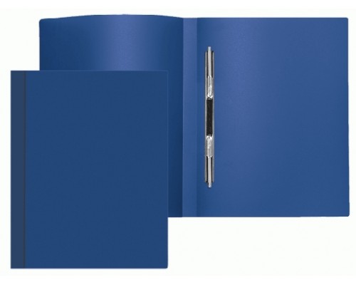 Папка с пружинным cкоросшивателем 500 мкм, 15 мм, синяя Attomex