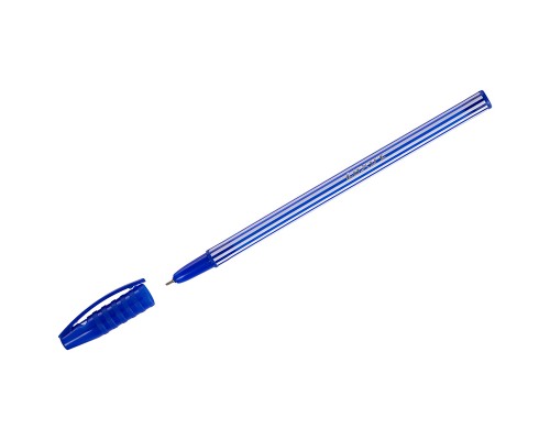 Ручка шар. синяя 0,5 мм, Luxor "Stripes" маслянные чернила