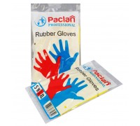 Перчатки резиновые L Paclan Professional , с х/б напылением, желтые