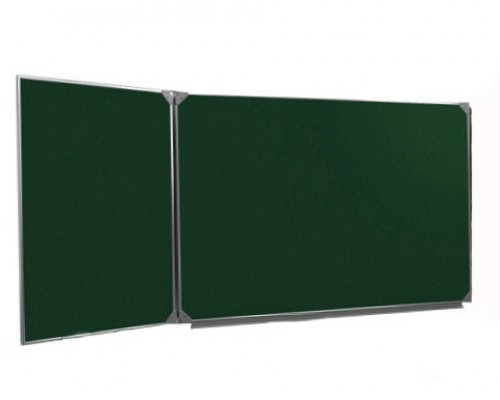 Доска магнитно-меловая, 2250*1000 2х элементная, зеленая