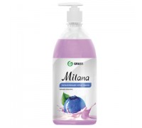 Мыло жидкое 1 л. GRASS MILANA "Черника в йогурте", крем, дозатор