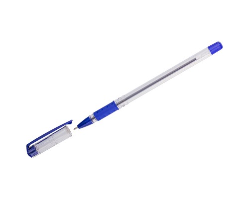Ручка шар. синяя 1 мм, OfficeSpace "School" маслянная с грипом