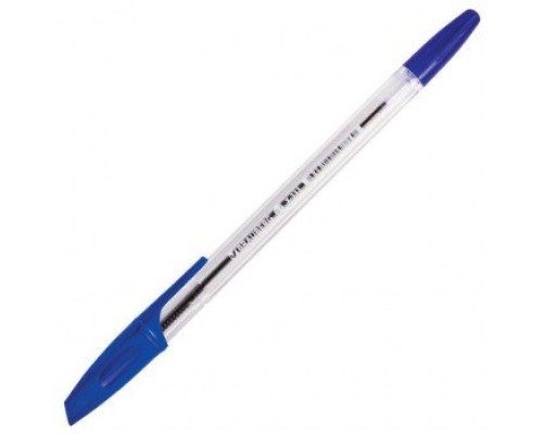 Ручка шар. синяя 0,7 мм, Brauberg "X-333"  масляная, корпус прозрачный