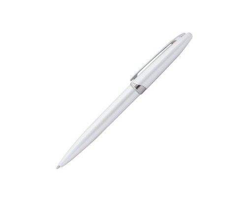 Ручка поворотная синяя 0,7 мм, белый перламутровый корпус