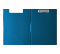Папка-планшет А4, синий OfficeSpace ПВХ с внутр. карманом