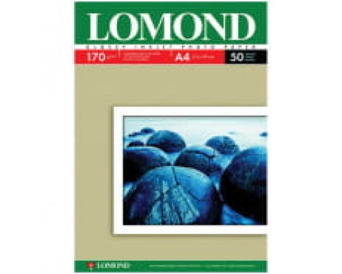 Фотобумага А4 для стр. принтеров Lomond, 170г/м2 (50л) глян.одн.