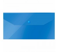 Папка на кнопке С6, (135*250мм) 150 мкм, синяя OfficeSpace