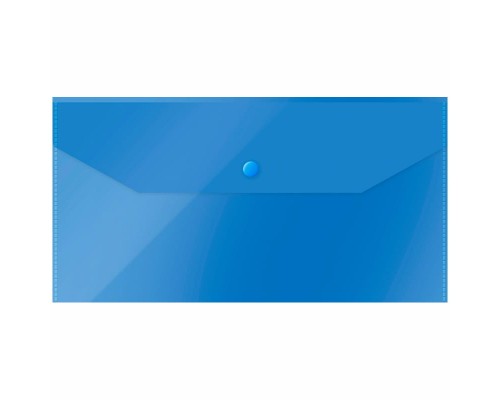Папка на кнопке С6, (135*250мм) 150 мкм, синяя OfficeSpace