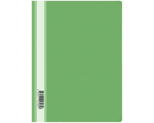 Скоросшиватель пластик А4, 120 мкм, зеленый с прозр. верхом OfficeSpace