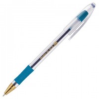 Ручка шар. синяя 0,5 мм, Brauberg "Model-XL GLD" маслянная, с грипом