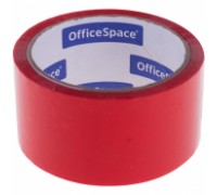 Клейкая лента упаковочная 48мм*40м 45мкм красная OfficeSpace