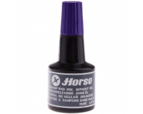 Штемпельная краска фиолетовая Horse, 30мл