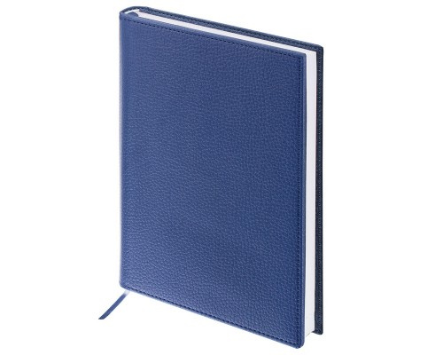 Ежедневник недатированный А5, 160л., Brauberg "Profile", балакрон, синий