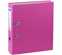 Папка-регистратор 70 мм, розовая OfficeSpace с карманом