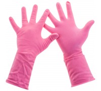 Перчатки резиновые M Paclan. Comfort  розовые