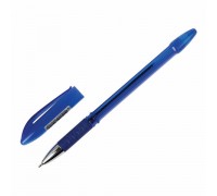 Ручка шар. синяя 0,7 мм, STAFF "Manager OBP-10" масляная с грипом, игольчат. наконечник