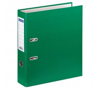 Папка-регистратор 70 мм, зеленая OfficeSpace с карманом