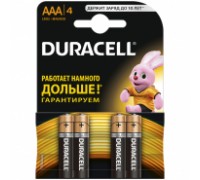 Батарейка Duracell Basic AAA (LR03) 4 шт/уп