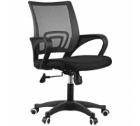 Кресло оператора OfficeSpace SP-M96, ткань, спинка сетка черная/сиденье TW черная, механизм качания