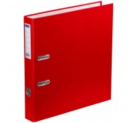 Папка-регистратор 50 мм, красная OfficeSpace с карманом