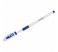 Ручка гелевая синяя1,0 мм OfficeSpace грип, игольчатый стержень