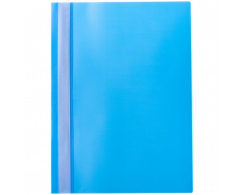 Скоросшиватель пластик А4, 160 мкм, голубой с прозр. верхом OfficeSpace