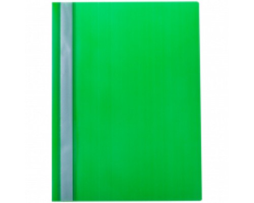 Скоросшиватель пластик А4, 160 мкм, зеленый с прозр. верхом OfficeSpace