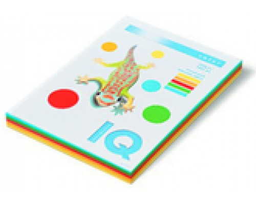 Бумага ассорти IQ "Color Intensive Mixed Packs" А4, 80г/м2, 250л. (5 цветов) интенсив