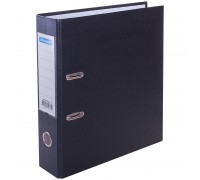 Папка-регистратор 70 мм, черная OfficeSpace с карманом