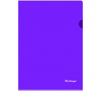 Папка-уголок А4, 180 мкм, фиолетовая Berlingo