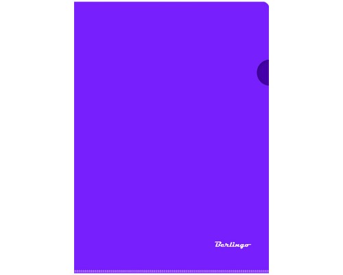 Папка-уголок А4, 180 мкм, фиолетовая Berlingo