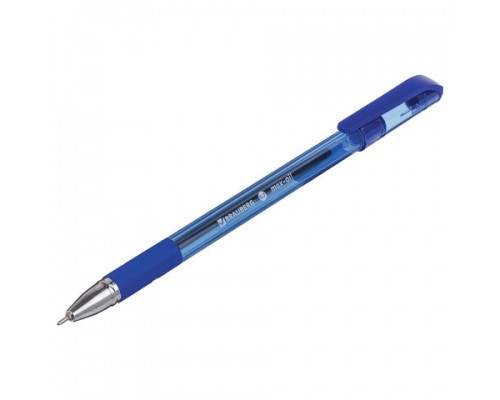 Ручка шар. синяя 0,7 мм, Brauberg "Max-Oil Tone" масляная, игольчатая  с грипом