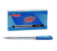 Ручка шар. синяя 0,5 мм, Flair "SMS" маслянная, пластик