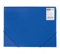 Папка на резинке А4, 500 мкм, синяя OfficeSpace