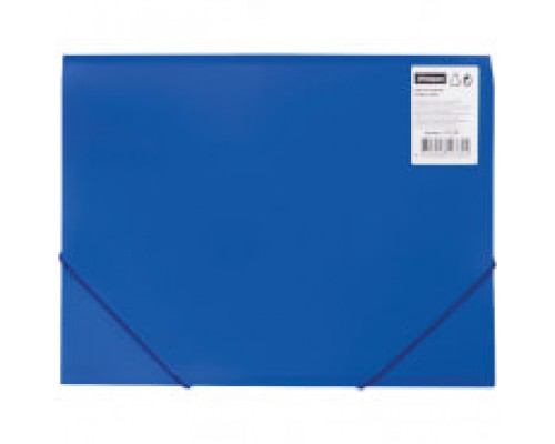 Папка на резинке А4, 500 мкм, синяя OfficeSpace