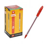 Ручка шар. красная 0,7 мм, Flair X-5 маслянная, пластик
