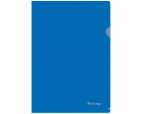 Папка-уголок А4, 180 мкм, синяя Berlingo