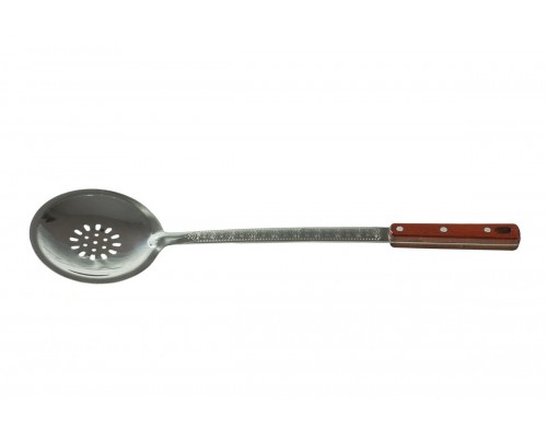 Шумовка для казана узбекская 48см, диаметр 14см, с деревянной ручкой