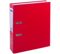 Папка-регистратор 70 мм, красная OfficeSpace с карманом