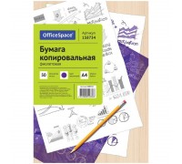 Бумага копировальная, фиолетовая, А4, папка 50 листов, OfficeSpace