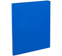Папка с зажимом 15 мм, 500 мкм, синяя OfficeSpace