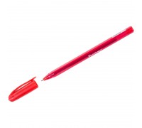 Ручка шар. красная 0,7 мм, Berlingo "Triangle 100T" маслянная, трехгран., игольч. стержень