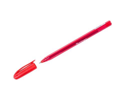 Ручка шар. красная 0,7 мм, Berlingo "Triangle 100T" маслянная, трехгран., игольч. стержень