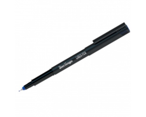 Ручка капиллярная синяя 0,4 мм, Berlingo "Liner pen" трехгранная