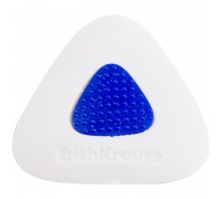 Ластик 36х36х8 мм, белый Erich Krause "Smart Mini", треугольный, термопластичная резина, пластик. де